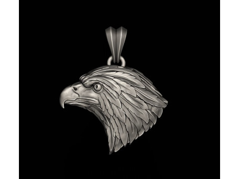 Eagle head pendant 3D print model Modelo de impresión 3D