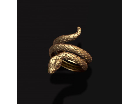 Snake ring 3D print model Modelo de impresión 3D