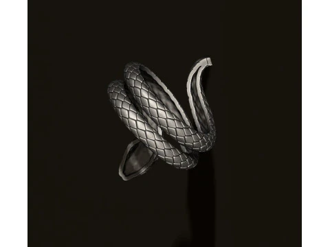 뱀 반지 3D 프린트 모델 3D 프린트 모델