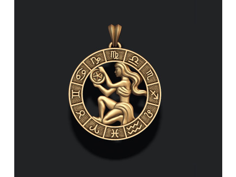 Jewellery horoscope signes lite pack 3D print model Modelo de Impressão 3D