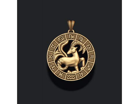 Jewellery horoscope signes lite pack 3D print model Modelo de Impressão 3D