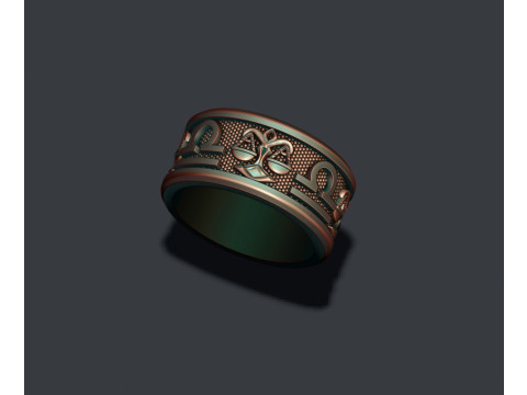 Zodiac Libra The Scales lite ring 3D print model 3D प्रिंट मॉडल