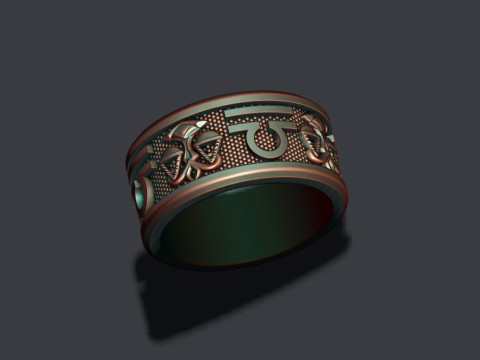 Zodiac Libra The Scales lite ring 3D print model Model do druku 3D