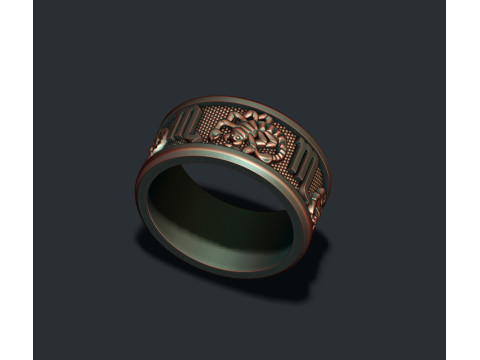 Zodiac Scorpion lite ring 3D print model Modelo de Impressão 3D