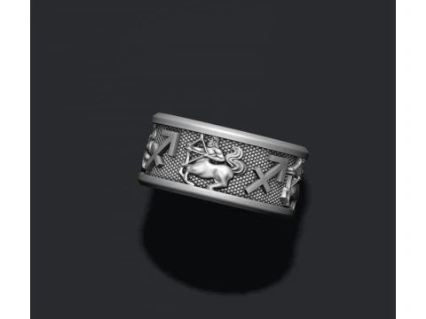 Zodiac Sagittarius lite ring 3D print model 3D Print Model