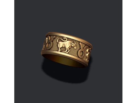 Jewellery horoscope signes lite rings pack set 3D print model 3D Print Model