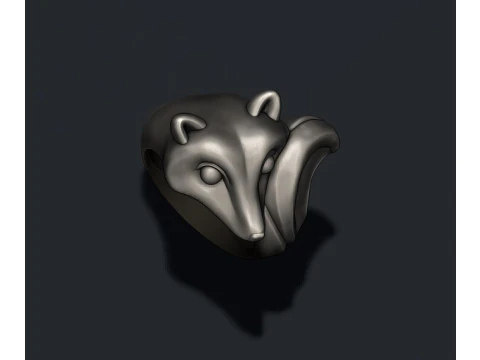 Fox ring 3D print model 3D Print Model