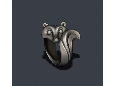 Fox ring 3D print model 3D Print Model