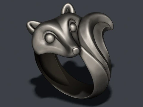 Fox ring 3D print model 3D Print Model