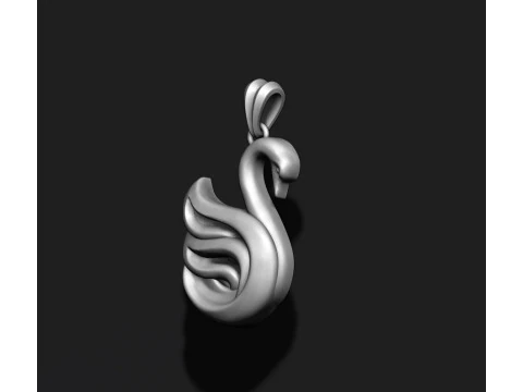 Swan pendant 3D print model 3D Print Model