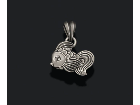 Fish pendant 3D print model 3D Print Model