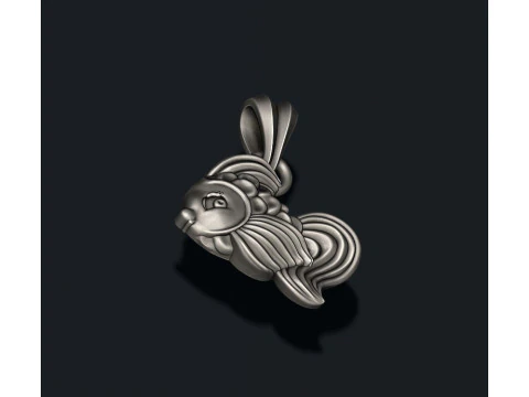 Fish pendant 3D print model 3D Print Model
