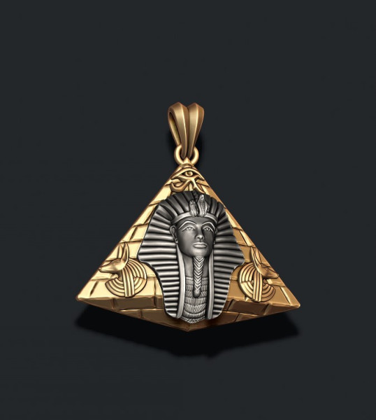 Egyptian Pharaoh Pyramid Anubis Horus Eye pendant 3D print model Modèles 3D en vedette .c4d .max .obj .3ds .fbx .stl .blend 