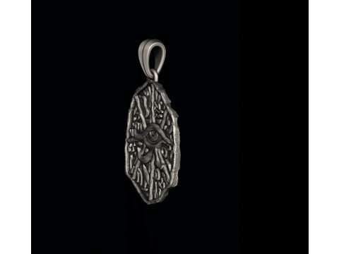 Egyptian hieroglyphics pendant 3D print model 3D-Druckmodell