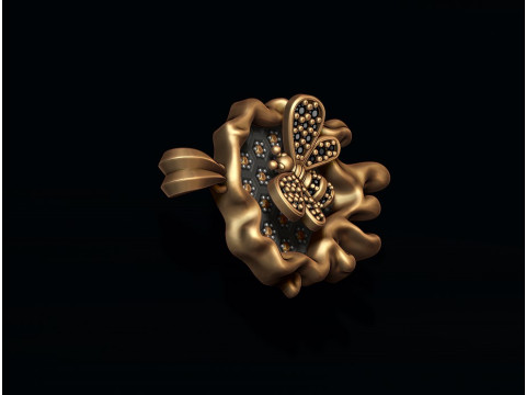 Bee honey pendant 3D print model 3D Принт Модель