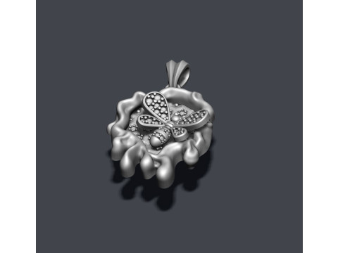 Bee honey pendant 3D print model 3D Принт Модель