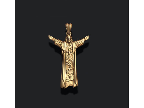 Jesus pendant 3D print model 3D Print Model