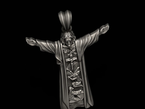 Jesus pendant 3D print model 3D 프린트 모델