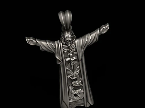 Jesus pendant 3D print model 3D Print Model