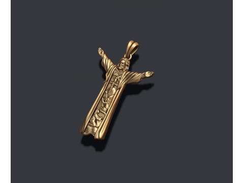Jesus pendant 3D print model 3D 프린트 모델