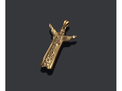 Jesus pendant 3D print model 3D Print Model
