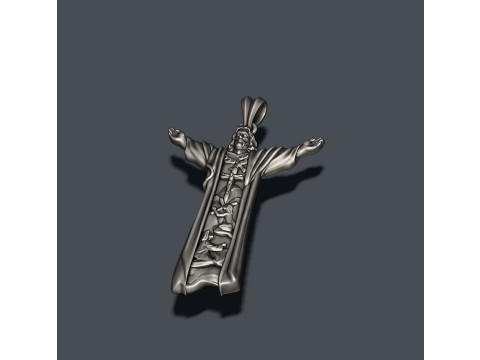 Jesus pendant 3D print model 3D 프린트 모델