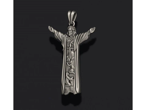 Jesus pendant 3D print model 3D Print Model