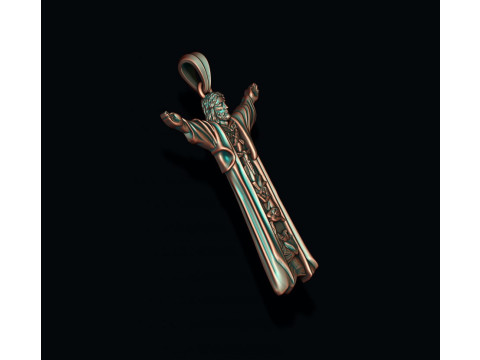 Jesus pendant 3D print model 3D 프린트 모델