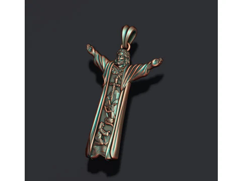 Jesus pendant 3D print model 3D Print Model
