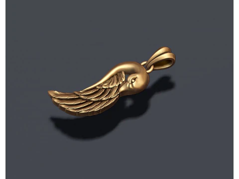 Swan pendant 3D print model 3D Print Model