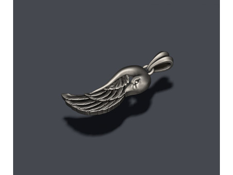 Swan pendant 3D print model Modelo de Impressão 3D