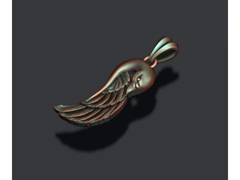 Swan pendant 3D print model Modelo de Impressão 3D
