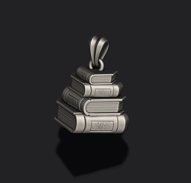 Books pendant 3D print model 3D Print Model .c4d .max .obj .3ds .fbx .stl .blend 