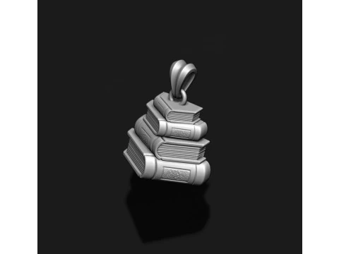 Books pendant 3D print model 3D Print Model