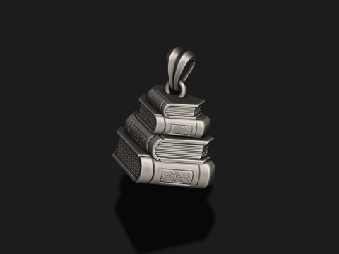 Books pendant 3D print model 3D Принт Модель