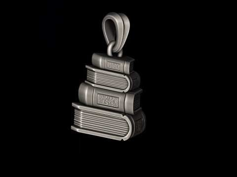Books pendant 3D print model 3D Принт Модель