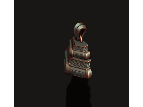 Books pendant 3D print model 3D Print Model