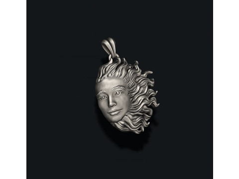Sun pendant 3D print model 3D Print Model