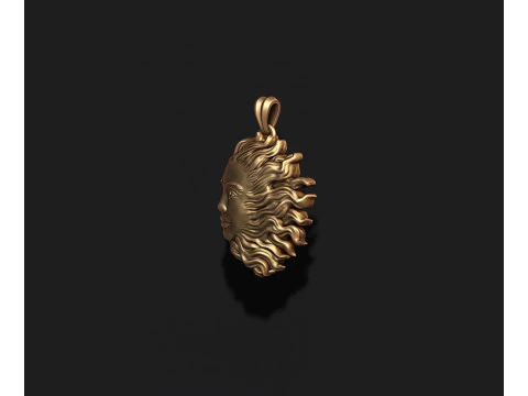 Sun pendant 3D print model 3D Print Model