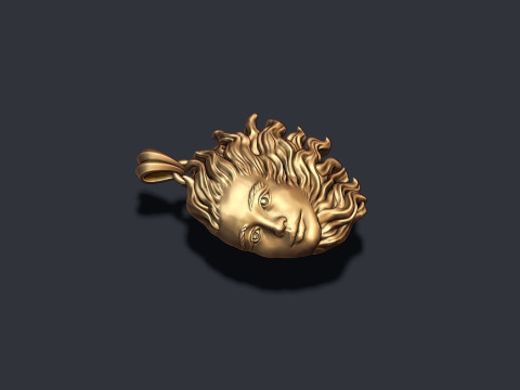 Sun pendant 3D print model 3D 프린트 모델