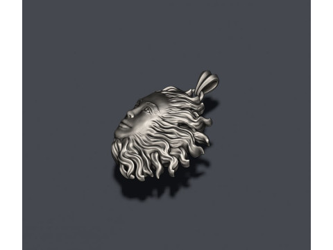 Sun pendant 3D print model 3D 프린트 모델