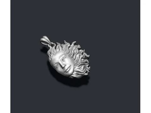 Sun pendant 3D print model 3D Print Model