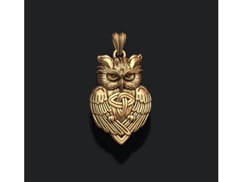 Owl ornaments pendant 3D print model 3D Print Model