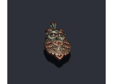 Owl ornaments pendant 3D print model 3D Print Model