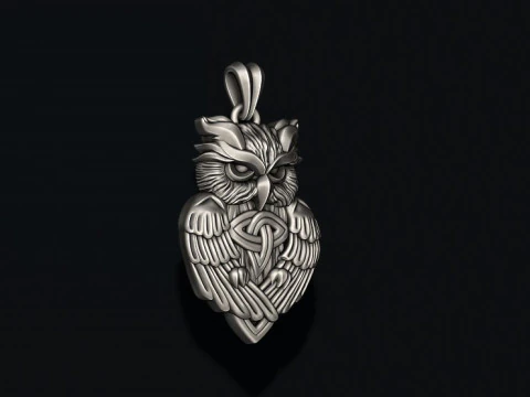 Owl ornaments pendant 3D print model 3D Print Model