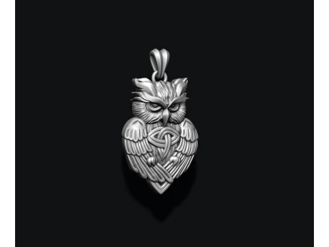 Owl ornaments pendant 3D print model 3D Print Model