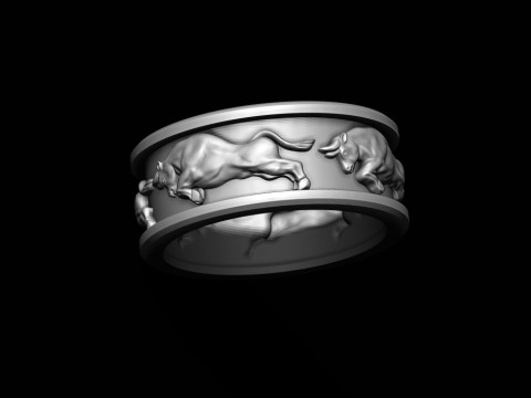 Bull ring 3D print model 3D-Druckmodell