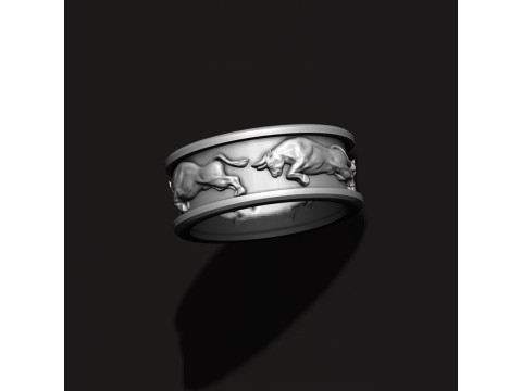 Bull ring 3D print model 3D-Druckmodell