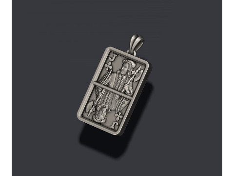 Club Jack playing card pendant light Modelo de Impressão 3D