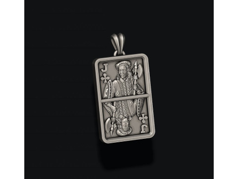 Club Jack playing card pendant light Modelo de Impressão 3D